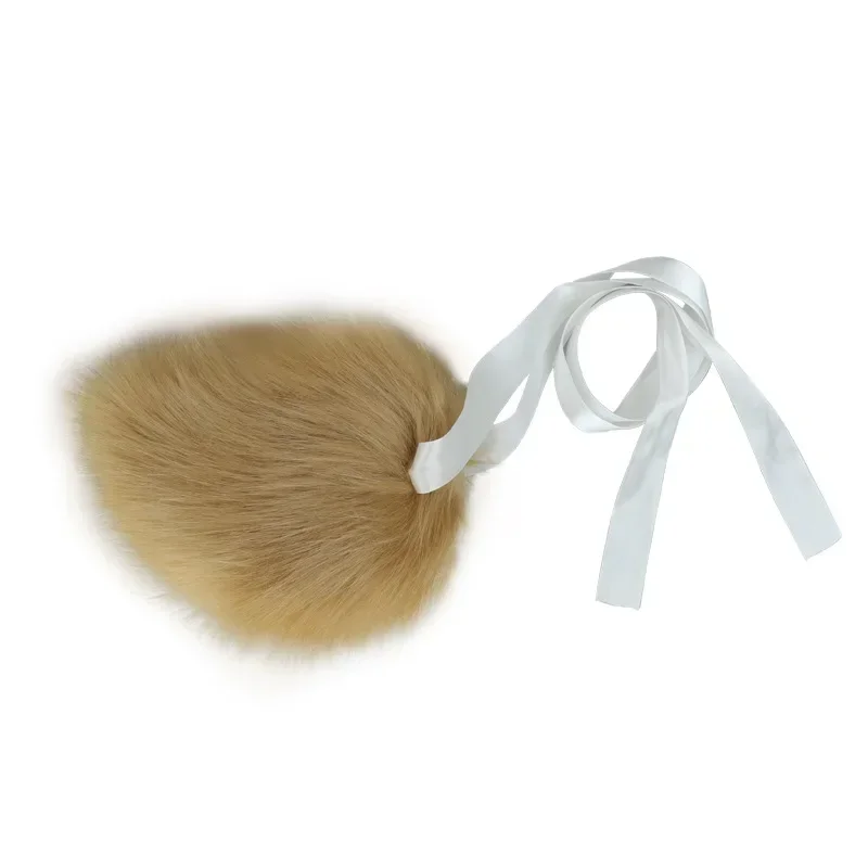 Queue de lapin en peluche, fausse fourrure, accessoires de Costume de Cosplay, queue de lapin pour fête d'halloween, jeu de rôle, queues d'anime pour fille JK