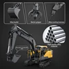 더블 E E598 EC160E 1:16 17CH RC 굴삭기 자동차 모델, 쓰리인원 듀얼 모드 크롤러 원격 제어 트럭 파는 소년 완구 2