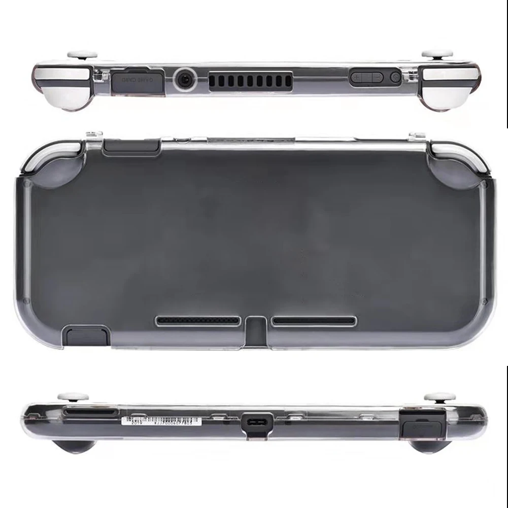 إطار شل متين مناسب كلاسيكي رقيق من الكريستال الصلب الشفاف، غطاء حماية من البولي كربونات مناسب لجهاز نينتندو سويتش لايت #6