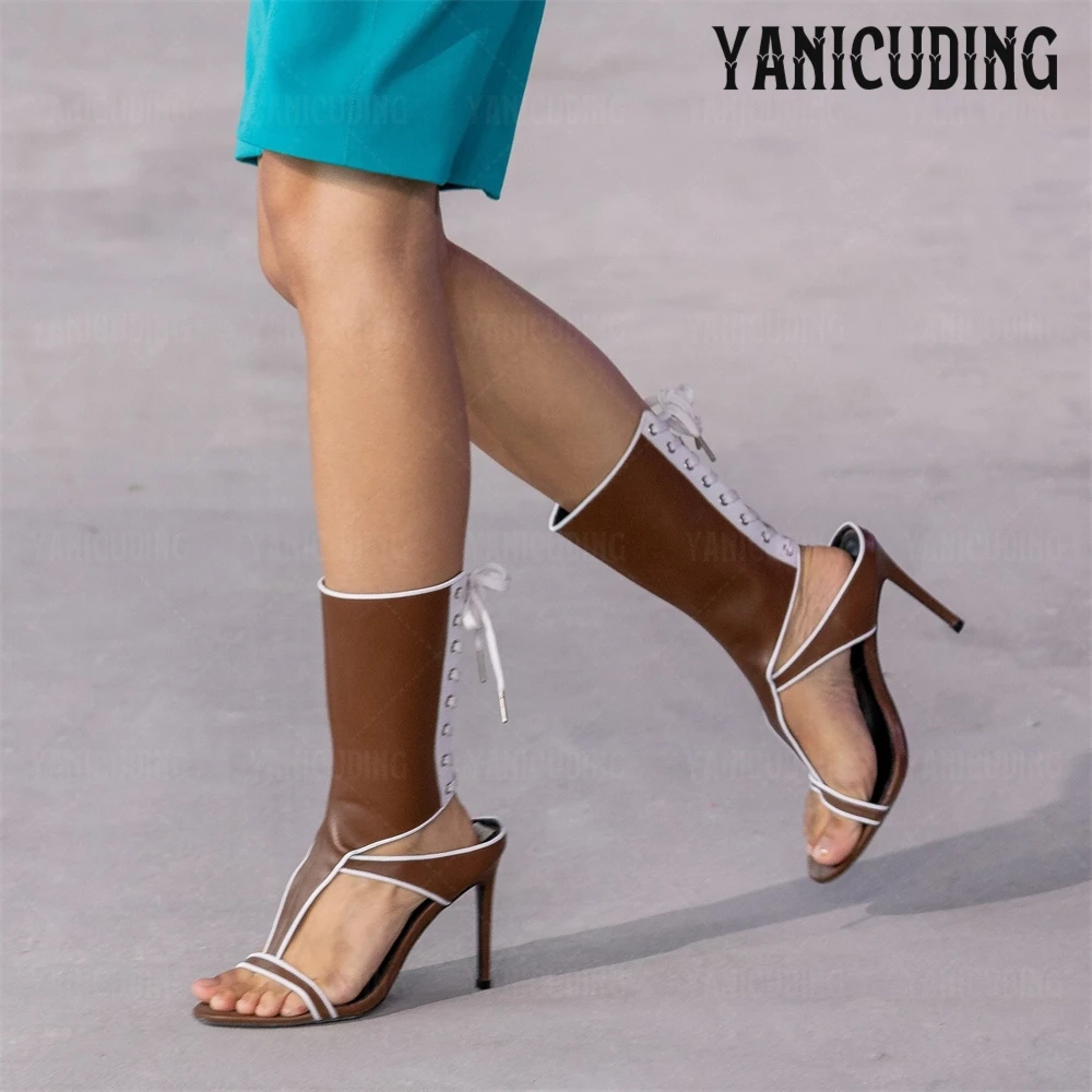 

Летние ботильоны с ремешком сзади, круглые летние ботильоны с открытым носком, женские летние сандалии с перекрестными ремешками, сексуальные стильные ботильоны, ботильоны