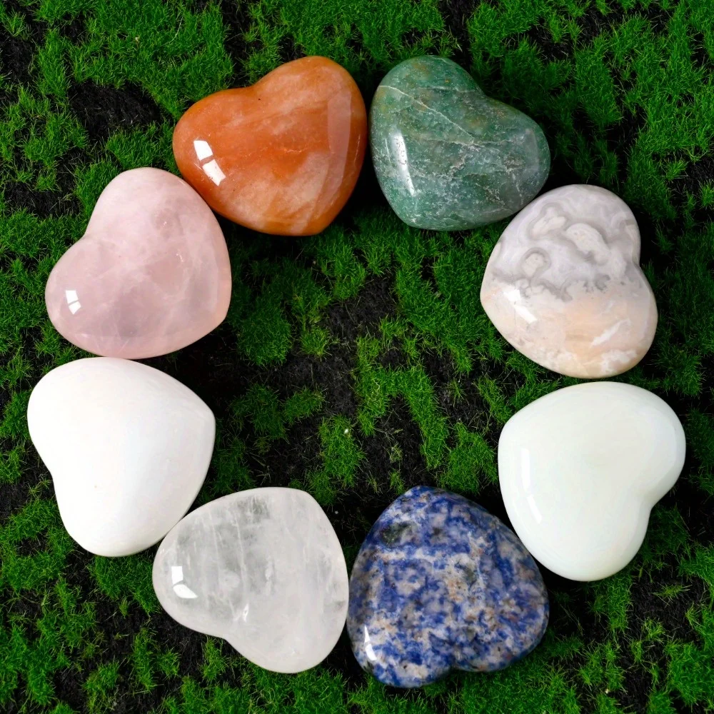 

1Pc About 4.57in Heart Crystal Stone Unique Style Home Decor Accessories Office Decoration