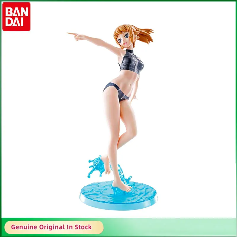 Bandai Original Figure-rise LABO Gundam Build Fighters TRY Hoshino·Fumina Black Swimsuit Action Figure Assembly Kit Model