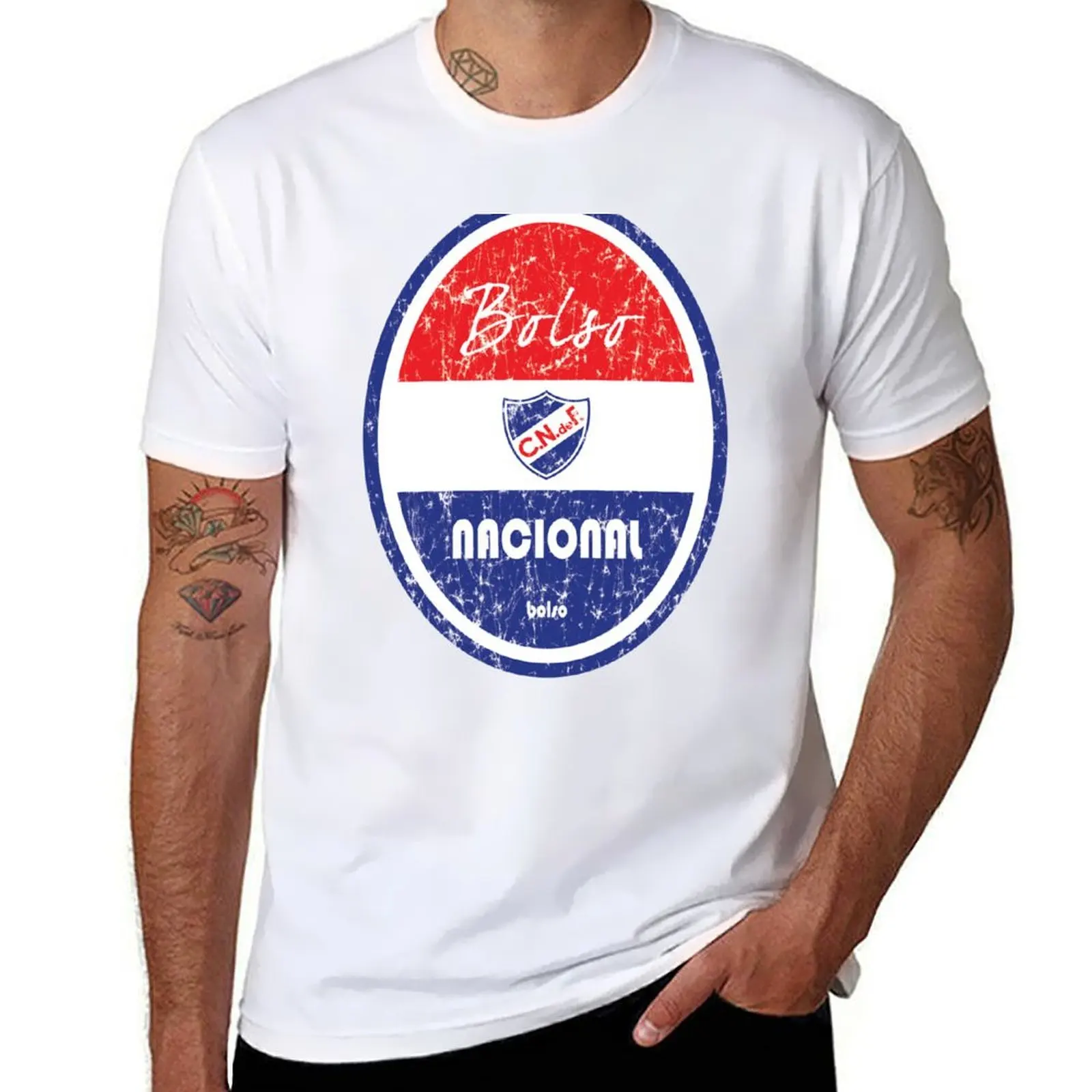 

Primera Division - Nacional (Distressed) T-Shirt cotton t shirt pack graphic t shirts for man t shirt man plain T-Shirt