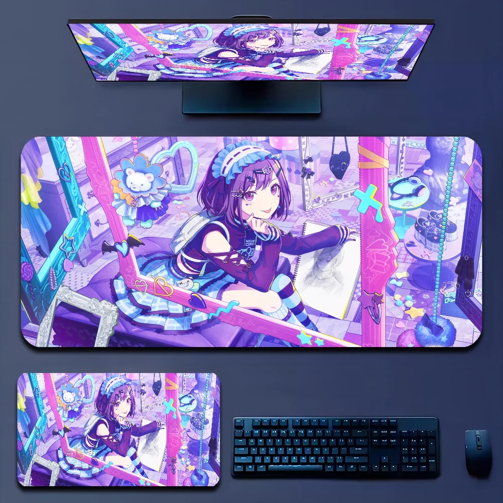 مشروع Sekai-حصيرة أرضية مع قفل الحافة ، مكتب كمبيوتر مكتبي ، لوحة ماوس كبيرة ، وسادة كمبيوتر محمول ، لوحة مفاتيح ، غرفة نوم ، 80 × 30 ، XL