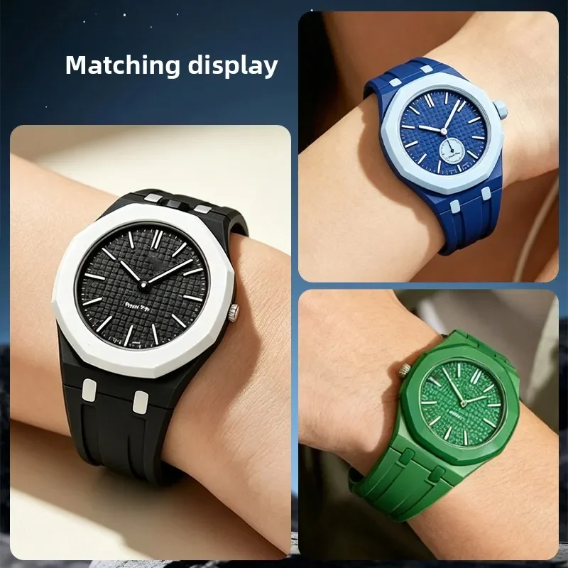 Original weiches Silikonarmband + PC-Gehäuse für Swatch X Ap Royal Pop Swatch Taschenuhr Trendiges integriertes Armband Swatch X Royal Pop – Detail 3