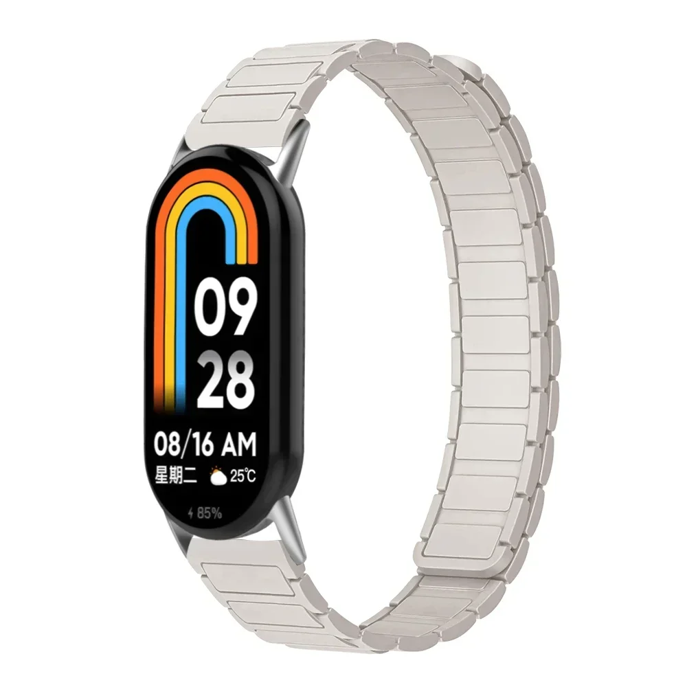 Correa magnética de silicona para Xiaomi Mi Band 8 9, pulsera deportiva para Xiaomi Watch Miband 8 9, accesorios, pulsera de caja de reloj