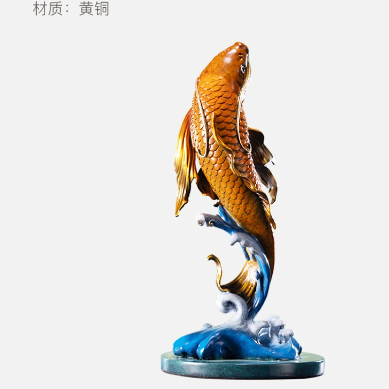 Home Desktop TV Cabinet Decoration Boutique Carp Ornaments Craft Gift