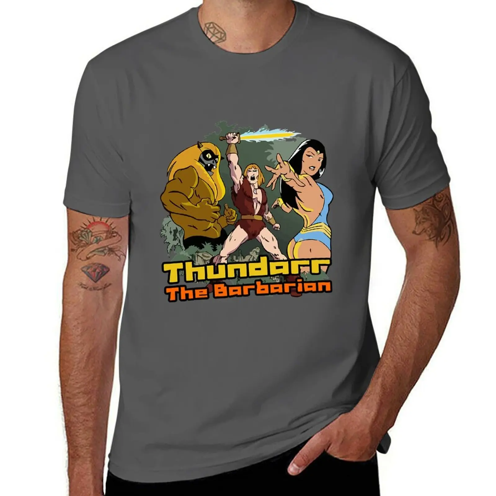 

the Thundarr Barbarian T-Shirt Big Size Simple T-Shirt