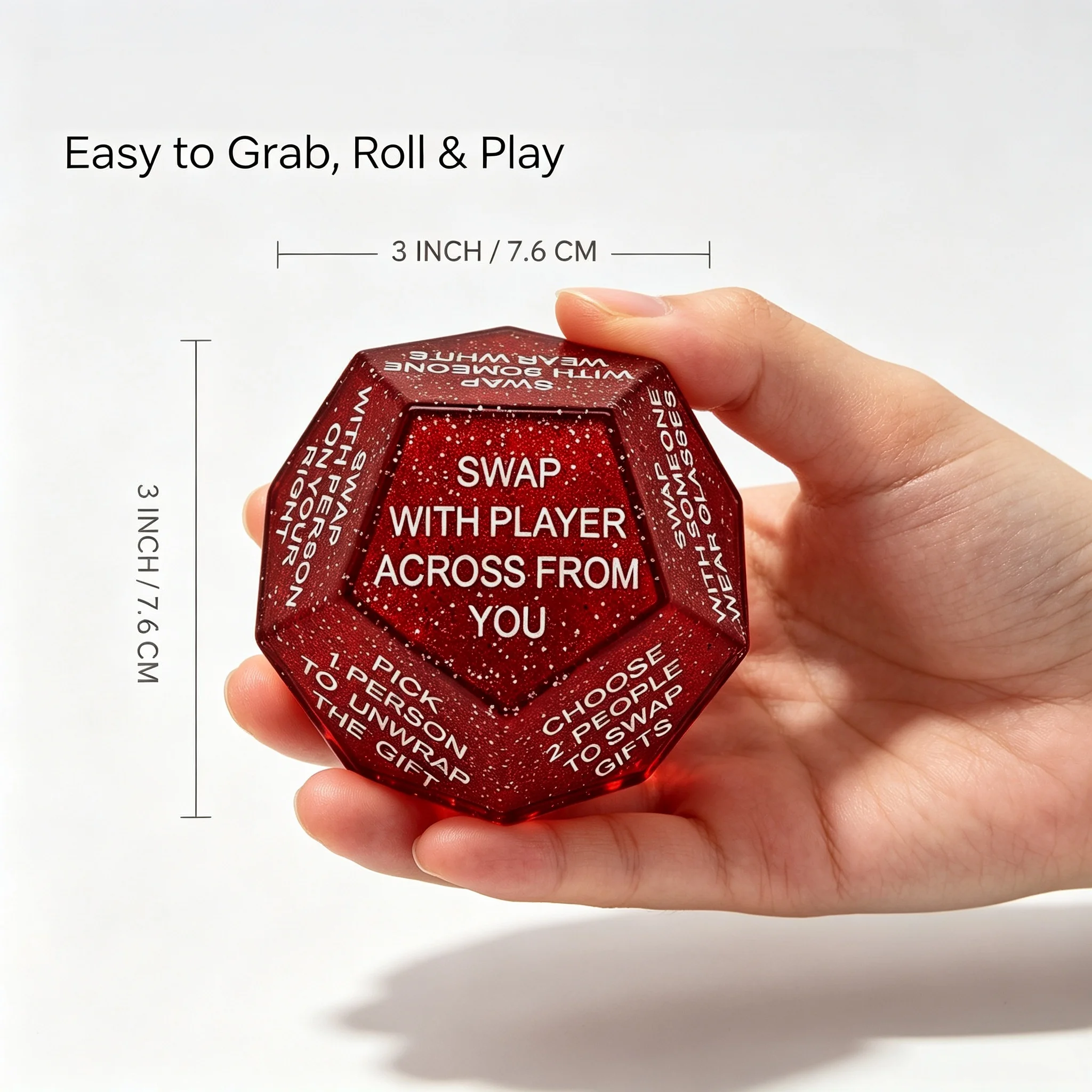 Red Sparkling 12‑Sided Christm - огляд і ціна Party Games No Supplies