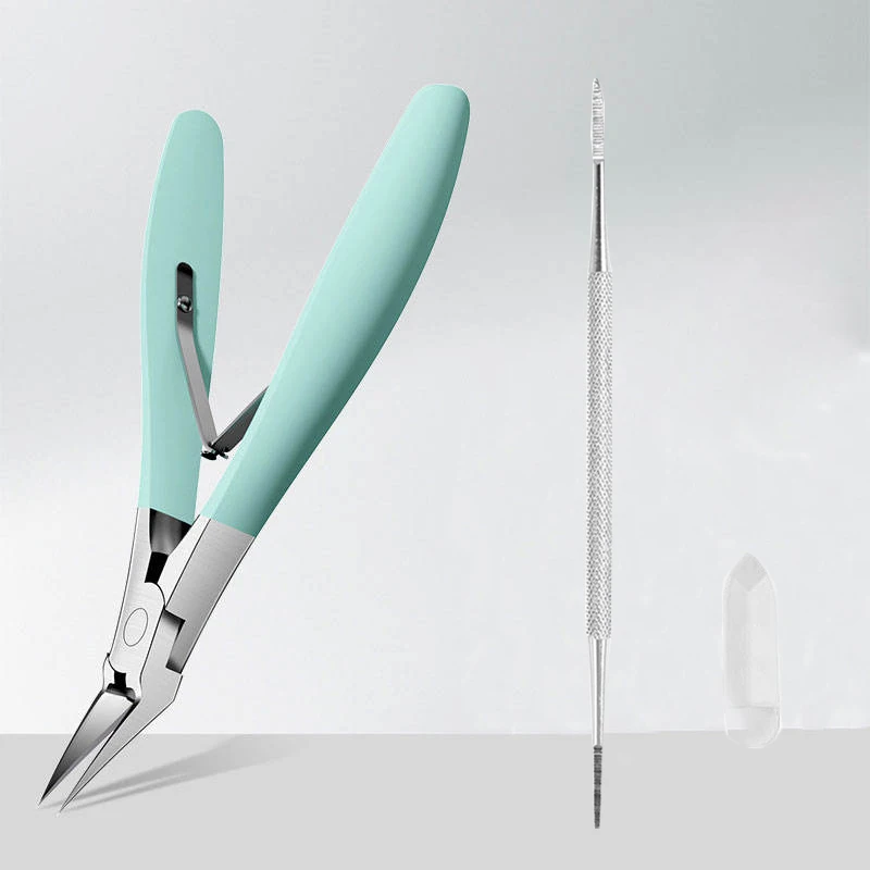 

2PCS Professional Nail Clippers Thick Nail Trimmers And Edge Toenails Cutters Ergonomic Olecranon Design Perfect Home Manicure