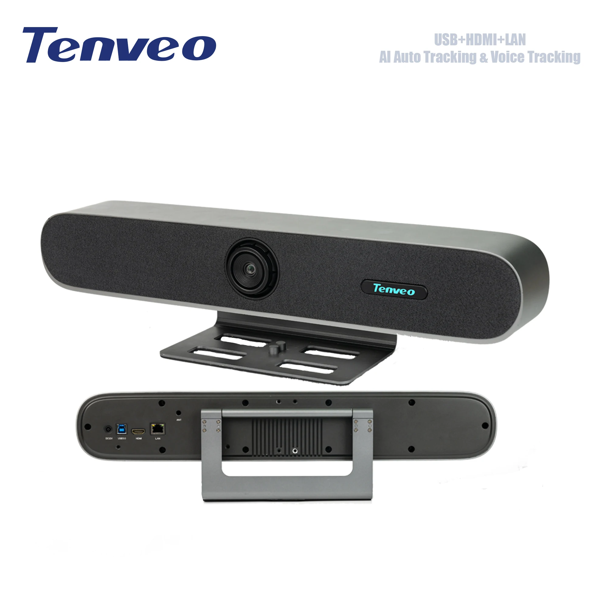 

Tenveo UHD 4K Video And Audio Conference Room Camera System All-in-One Video Bar Voice Tracking And Auto Tracking With 8 Mics