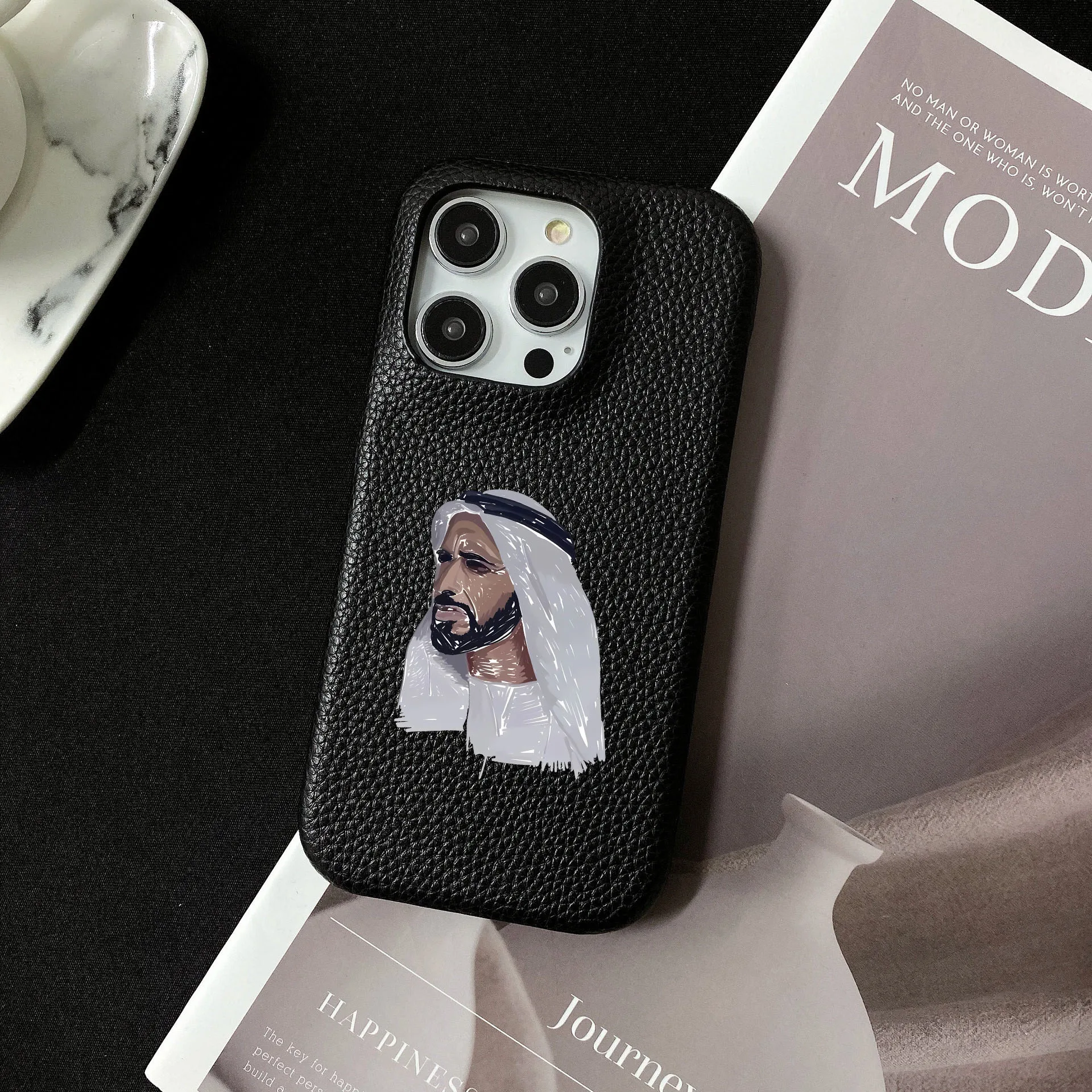 Personalised inevitable Initial kafr letters name Leather Case for iphone 11 12 14 13 15 Pro Max 16 14Plus Luxury Hard Covers