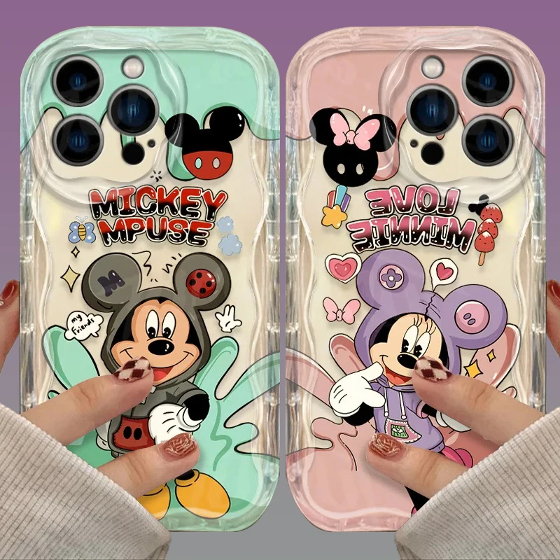 Disney Mickey Mouse Wave Phone Case For Xiaomi Redmi Note 13 12 Pro Plus Turbo Speed 12S 12R 11 11S 10 10S 9S 7 8 9 Pro Max