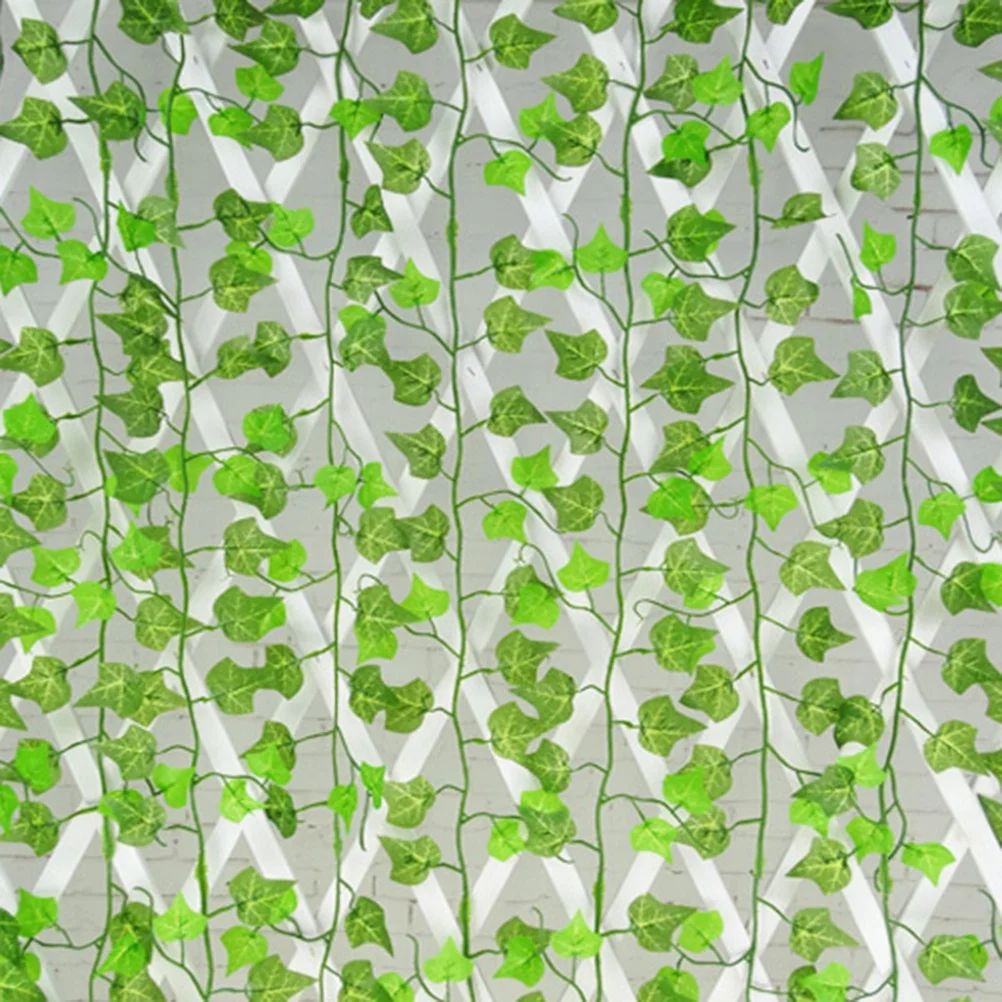 

6Pcs Artificial Vine Hanging Garland 6.5ft Lifelike Silk Leaf Wall Decor for Wedding Party Home Garden Office Coffee Shop