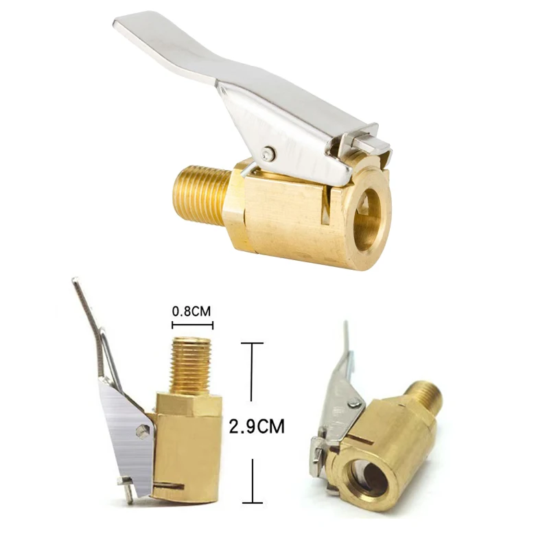 Bico de Ar para Encher Pneus com Conector Americano para Compressor de Ar, Ideal para Carros, Veículos Elétricos e Bicicletas