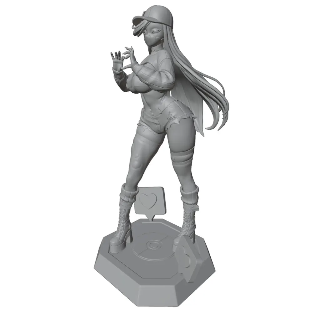 1/24   NSFW  Scale 75mm Sexy Girl Resin Model Kit GK Miniature 3D Printed Gray Unassembled Unpainted DIY Doll Figurine