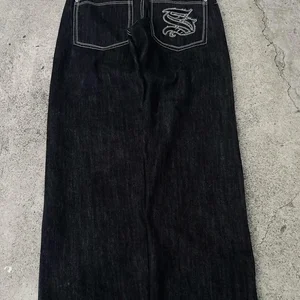 Y2K New Sudpole American Retro Gothic Graphic Sticked Baggy Jeans Harajuku Hip-Hop Larga Street Wear Hosen 10 Hauptverkauf Calca Jeans 90 männlich - №2