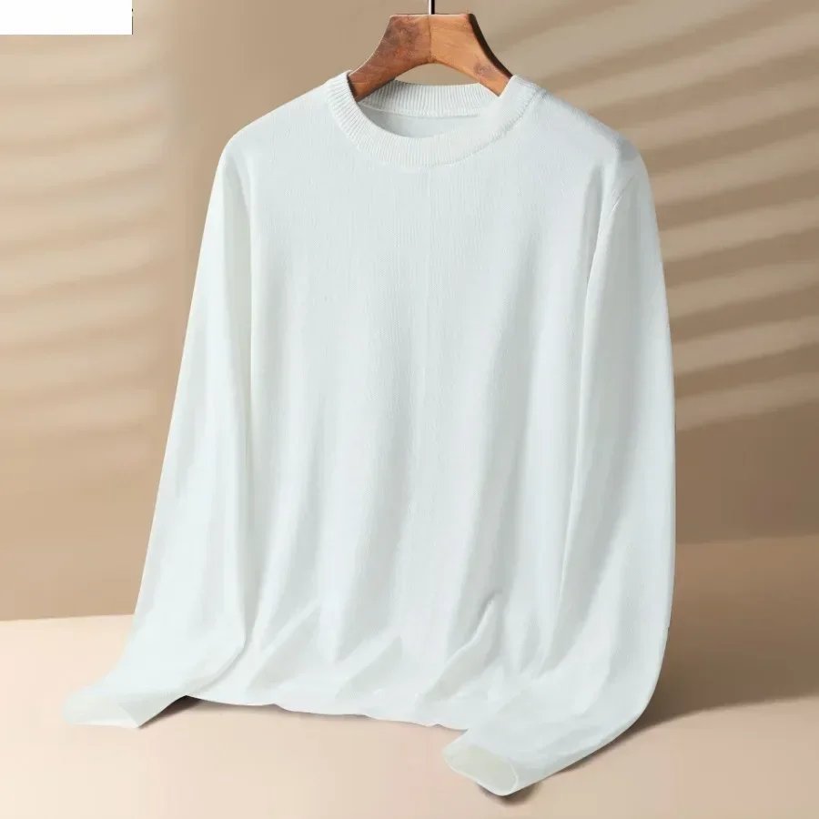 جديد الرجال الدافئة محبوك قاع قمصان الخريف الشتاء طويلة الأكمام س الرقبة تريكو البلوفرات عارضة الأعمال قمم قمصان الرجال