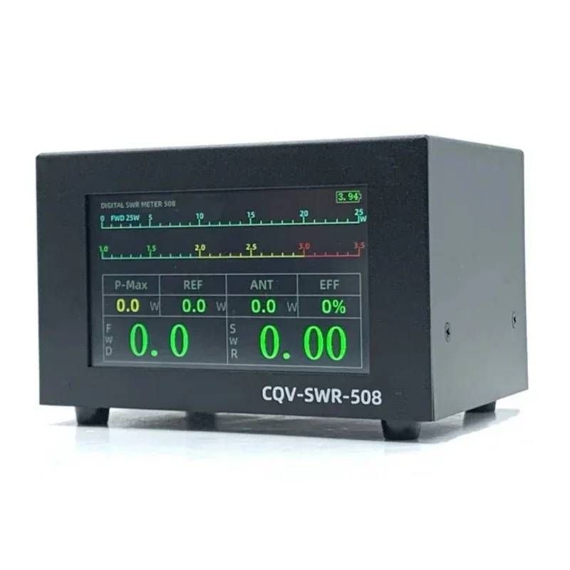 200W High Power Digital SWR Meter with 1.8-54Mhz Frequency 4.3 Inch IPS Color Display Auto Shut-off and Fine-Tuning Capabilities