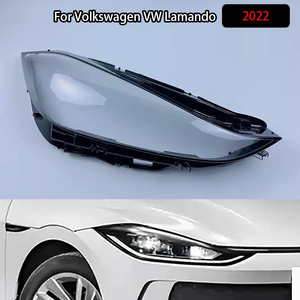 For Volkswagen VW Lamando 2022 Headlamp Cover Transparent Lamp Shade Headlight Shell Lens Plexiglass Replace Original Lampshade