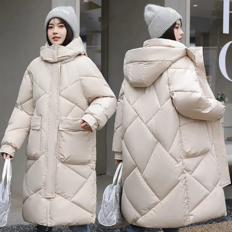 20 degrees Winter Women long Parkas Jackets Casual Hooded Thick Warm Windproof Parkas Coat Fashion Female outwear Long parkas