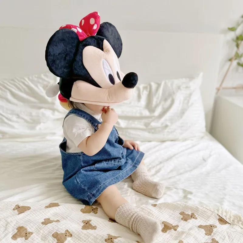 NEW Disney 3D Hat Mickey Minnie Winter Plush Insulation Cold-proof Cute Cartoon Fashionable and Funny Lovers Parent-child Gift