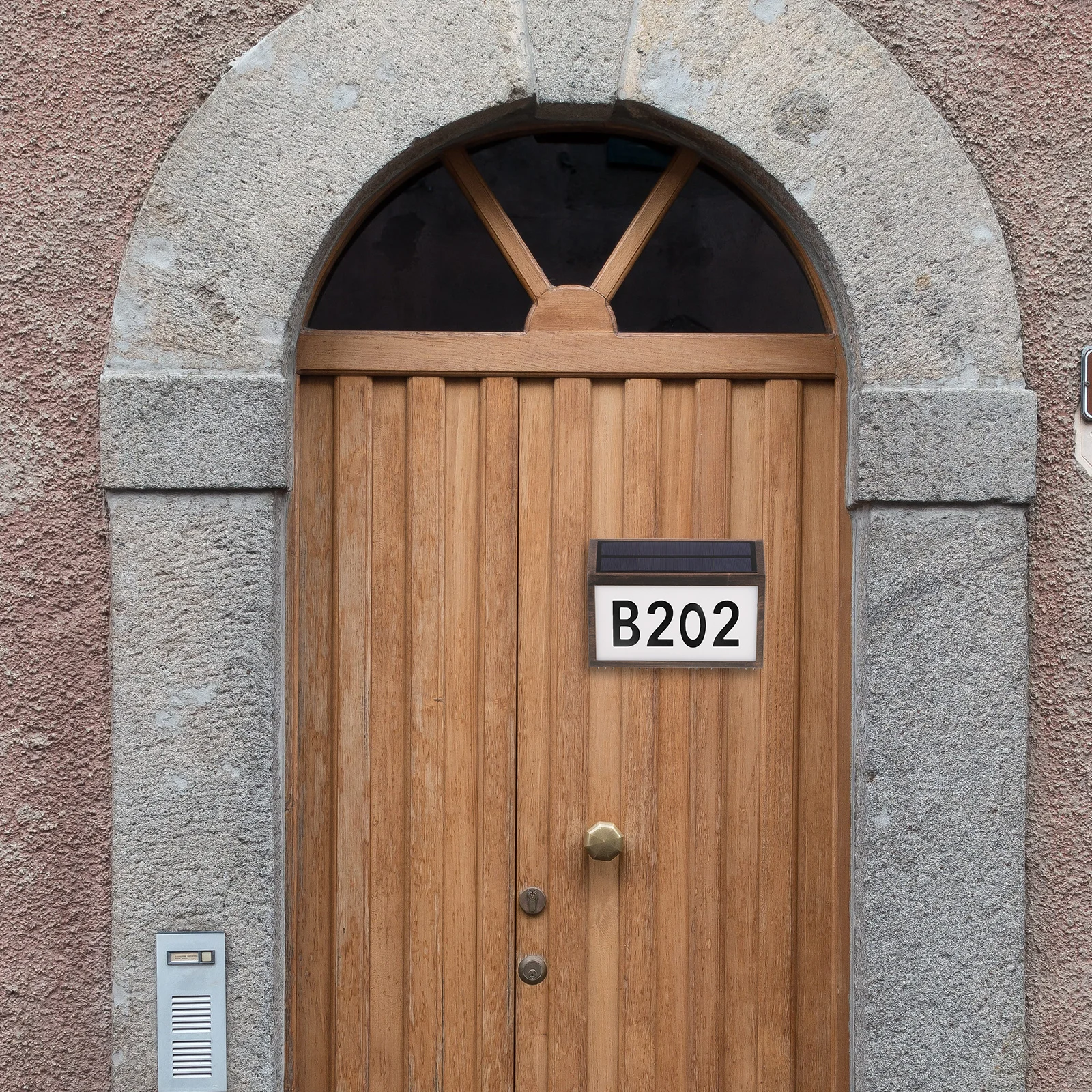 

1Set LED Solar Powered Address Sign Numbers Light Weatherproof Door Number Solar Lamp Outdoor Illuminated Number