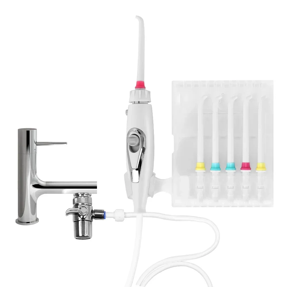 Dental SPA Faucet Tap Oral Irrigator Water Dental Flosser Toothbrush Irrigation Teeth Cleaning Switch Jet Family Water Floss view 2