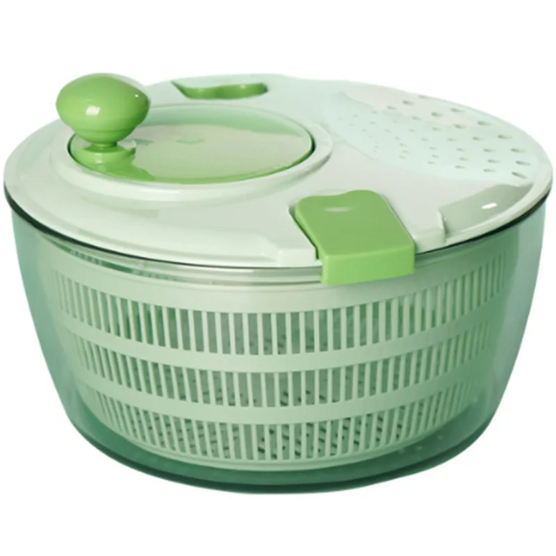 

P4-4L Kitchen Vegetable Dryer, Salad Washer With Safety Lid Lock And Swivel Handle