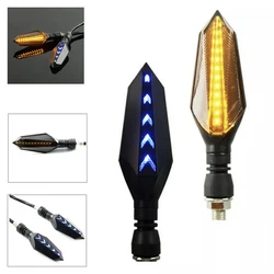 Motorcycle LED Turn Signal Light Running Water Lamp Indicator Blinker Waterproof Universal Flashing Moto Bike Super Bright