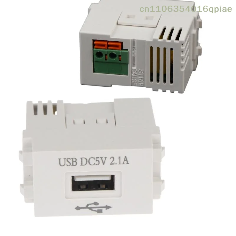 （Summer4）1Pcs 220V Socket 5V2.1A Mobile Phone Charging Panel USB Power Module 5V Transformer Charging Power Switching Adapter
