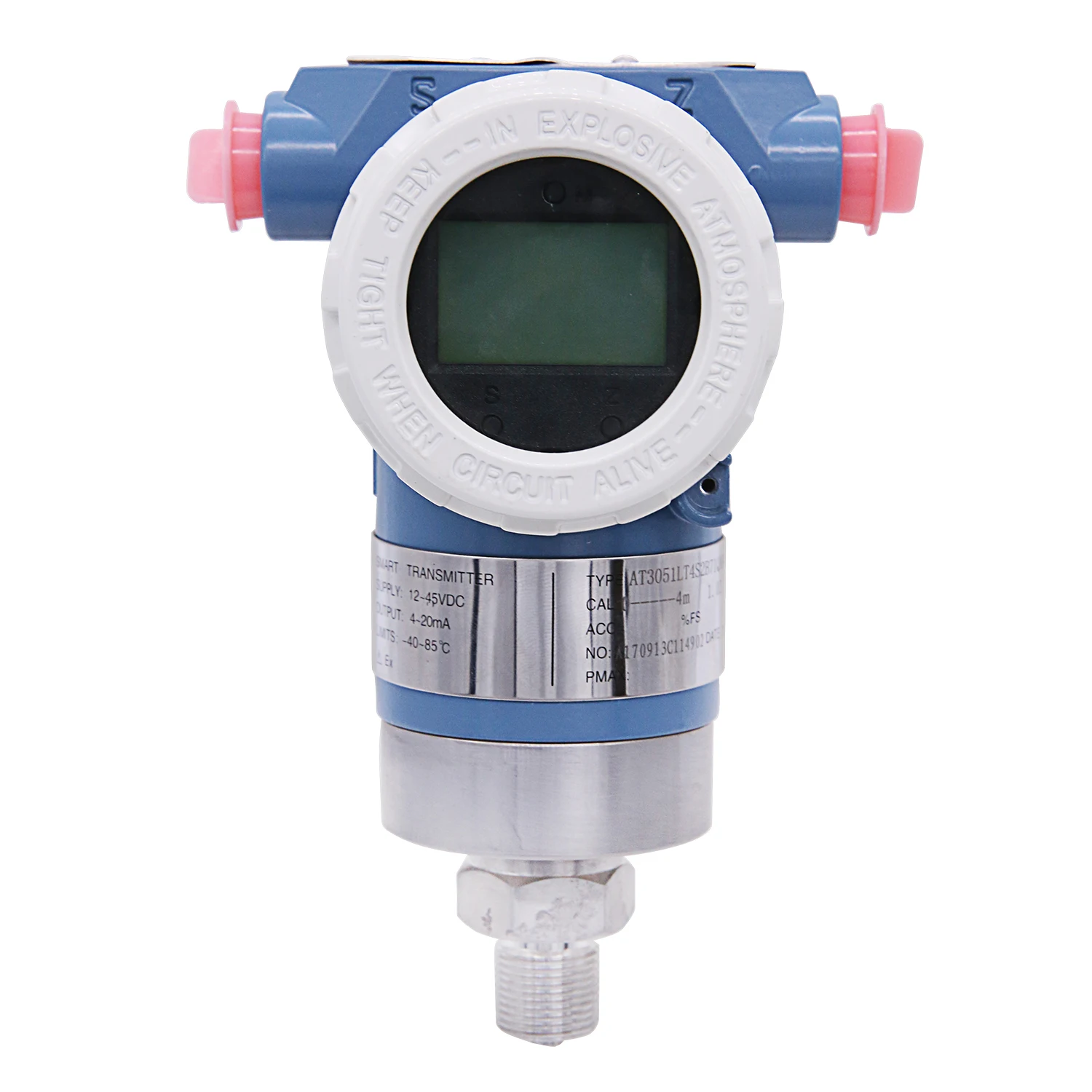 2026 مقياس الضغط الارسال للهواء السائل جهاز إرسال الضغط الصناعي 4-20ma إخراج الضغط الرقمي