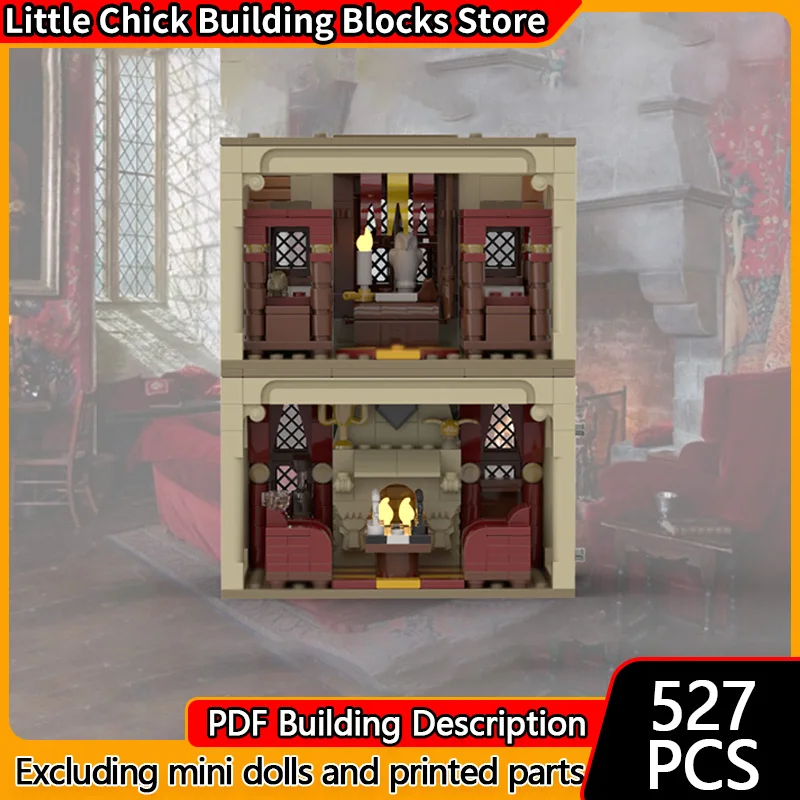 

Magical Movie Model MOC Building Bricks Common Room Set Scene Modular Technology Gifts Holiday Assemble Children Toys Suit