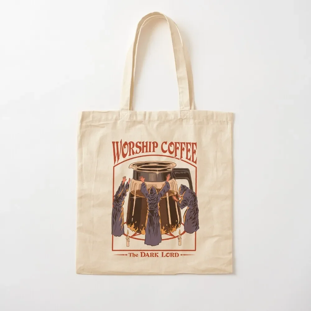 Worship Coffee Tote Bag sac pour femme great bag custom tote bag Canvas Tote