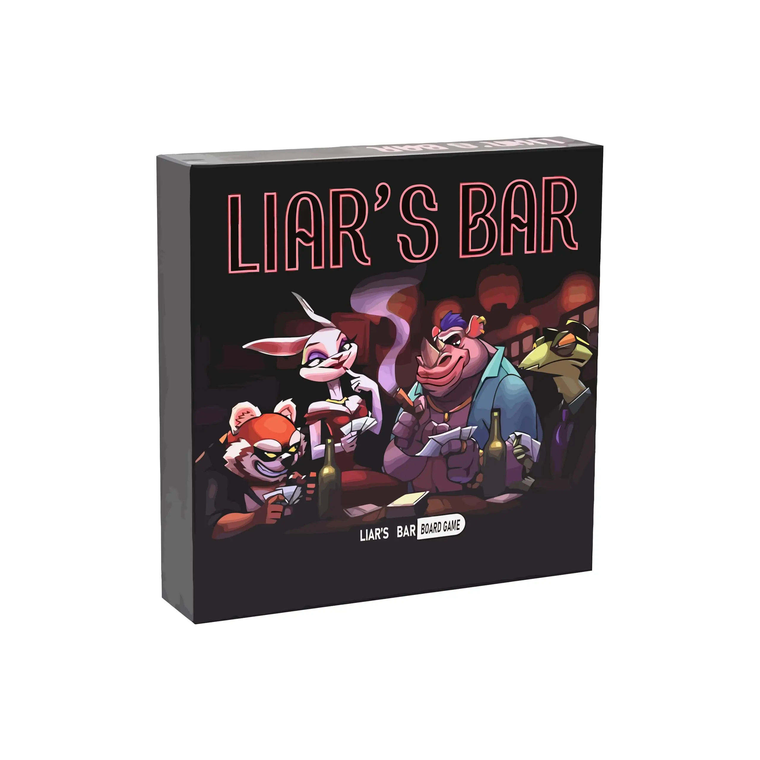 لعبة بطاقات الإستراتيجية الاجتماعية من Liar's Bar - 20 بطاقة بطاقات مصنوعة بخبر مع دعائم تحت عنوان لحفلات العطلات وملامب الأسرة #2