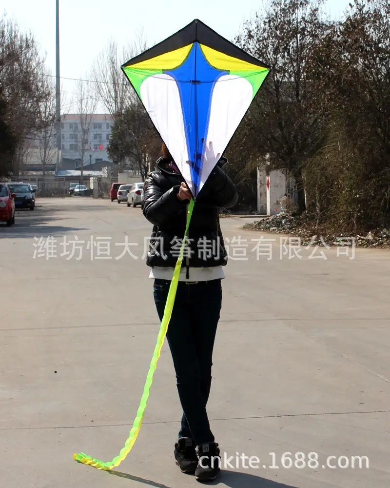 Weifang Kite Diamond Kite Diamond Diamond Colored Multi color Rainbow Diamond Kite kids birthday gift