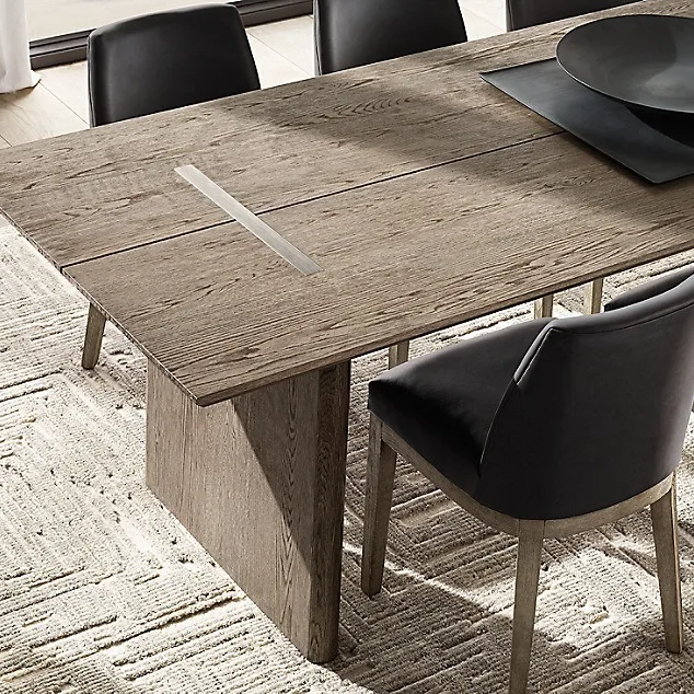 

Скандинавский большой длинный стол для конференций из цельного дерева, персонализированный ретро-бревенчатый большой обеденный стол, простой современный стол, учебный стол