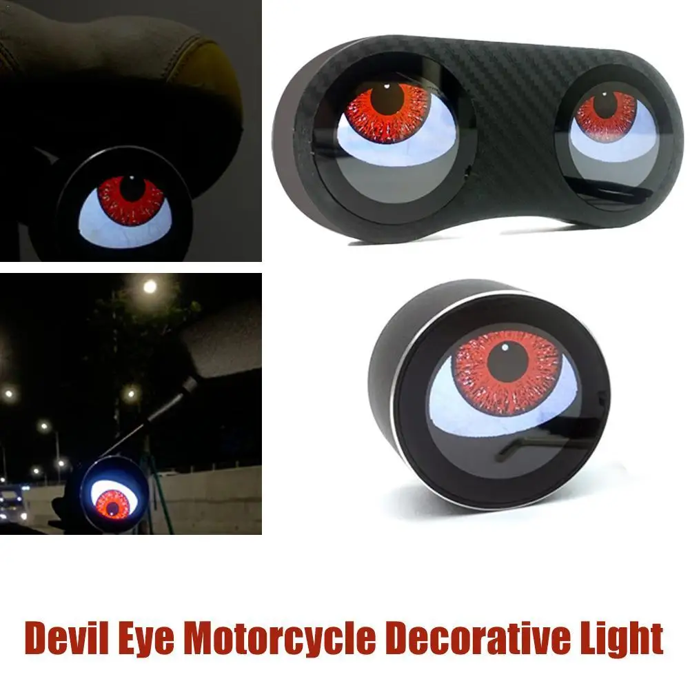 

Приложение настраиваемое Devil Eye Angel Eye Light-одинарный/двойной экран для автомобиля, мотоцикла, велосипеда, грузовика, универсальное светодиодное украшение