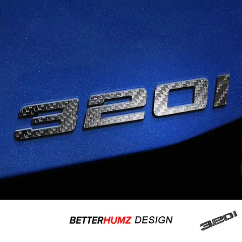 For BMW E90 E91 E92 F30 F31 G20 F32 F36 E30 E36 E46 Series 3 4 Carbon Fiber Car Body Trunk Fender Decoration Stickers Accessory