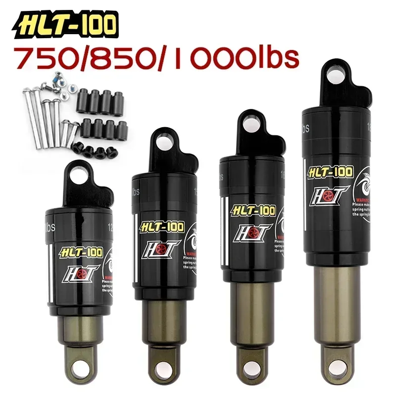 

HTL-100 150/165/185 мм задние амортизаторы для велосипеда, масляная пружина для горного велосипеда, MTB, электрический скутер, велосипедный амортизатор, подвеска 850/1000 фунтов