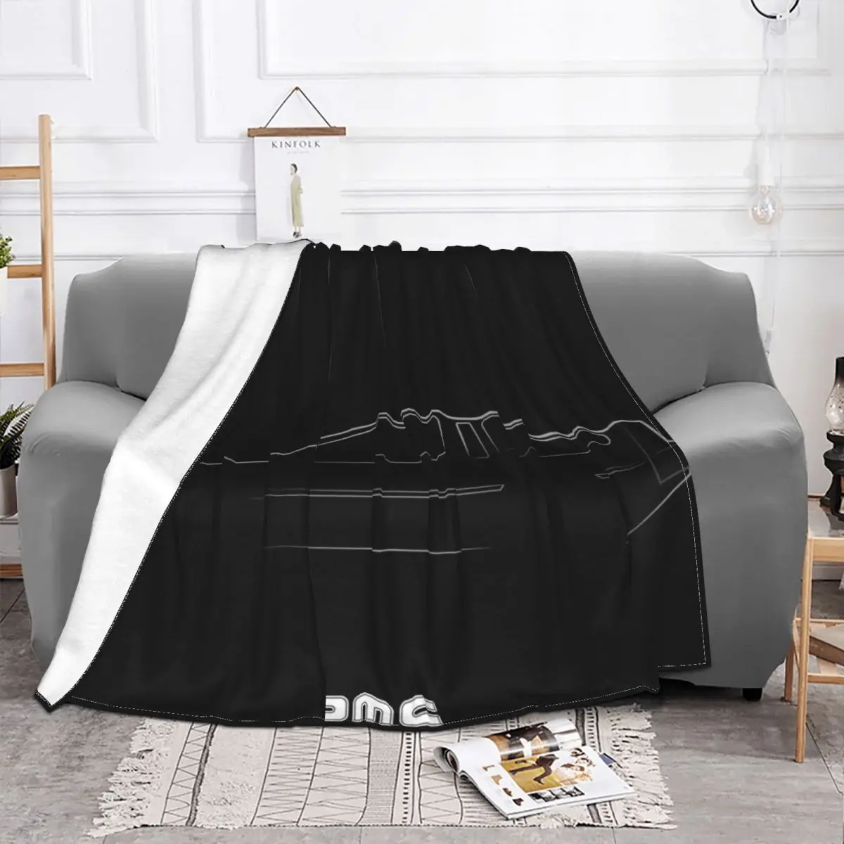 DMC Automobile Blanket Fleece Plush All Season Multifunction Lightweight Thin Delorean Throw Blankets For bed Bedspread