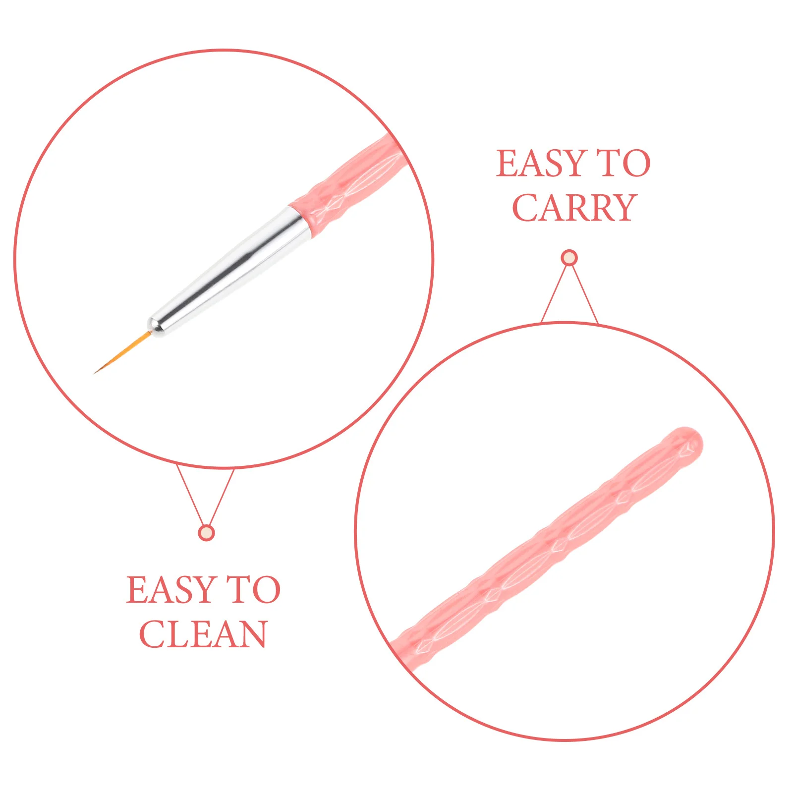 30Pcs Nail Art Liner Brushes Fine Tip Size 7 9 11mm Precision Salon Supplies Nail Design Manicure Drawing Pen Tool