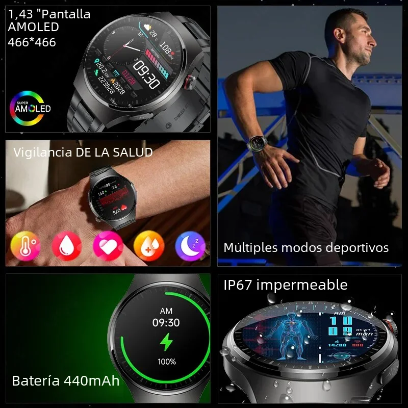 ECG + PPG inteligentny zegarek dla Xiaomi Huawei Android IOS zegarek wodoodporny Smartwatch monitorujący tętno i głosowe połączenie Bluetooth