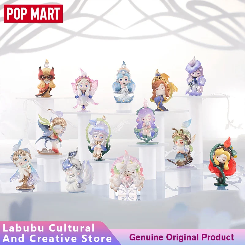

Genuine POPMART CHAKA Figurines Chaka Luminous Reverie Series Blind Box Trendy Ornaments Desktop Model Mystery Box Gift