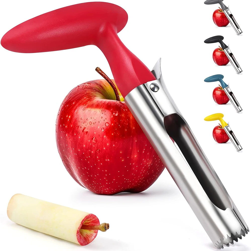 1PC Premium Stainless Steel Kitchen Apple Corer Tool Ultra Sharp Easy to Use & Clean Durable Fruit Corer Remover