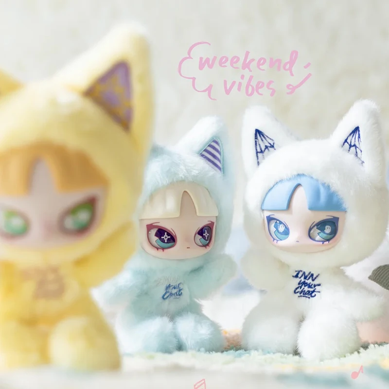 القط INN الدردشة الخاصة بك سلسلة صندوق أعمى Kawaii INN الفينيل أفخم مفاجأة حقيبة القط أنيمي دمية المفاتيح صندوق غامض حقيبة قلادة لعبة الهدايا