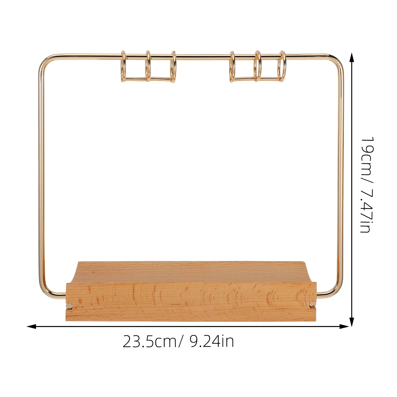 Wooden Perpetual Desk Calendar Holder Tabletop Flip Calendar Stand Support Rack With Metal Frame For Home Display Holder Desktop