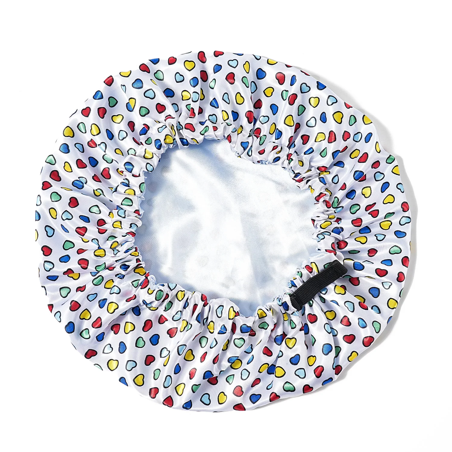 Verstellbare seidige Satinkappe mit Cartoon-Motiv, für Babys und Kinder, bedruckt, Satin-Mütze, Schlafmütze für lockiges Haar – Detail 9