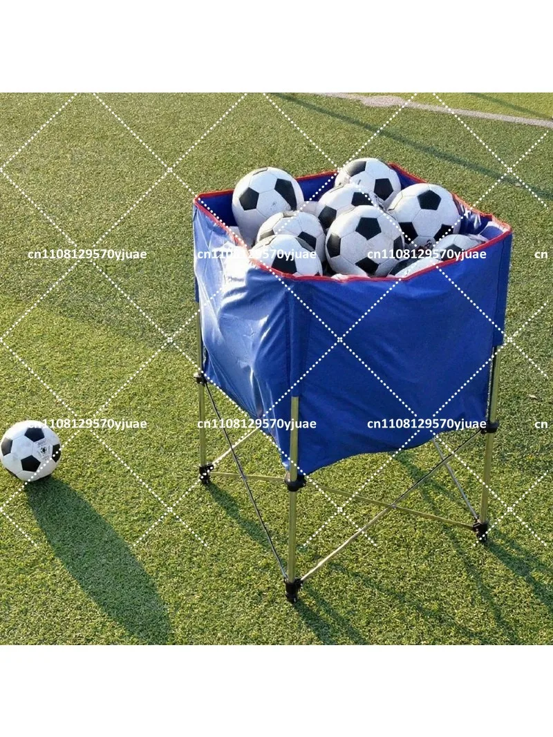 Portable Rolling Basketball Coach Cart, Ball Storage Rack for Football Volleyball, Training Organizer Equipment