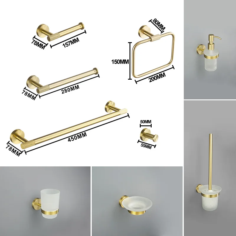 

Вешалка для полотенец, вешалка для бумажных салфеток, кольцо для полотенец, крючок для одежды, держатель для мыльницы, горшок для мыла, латунные аксессуары для ванной комнаты с накаткой